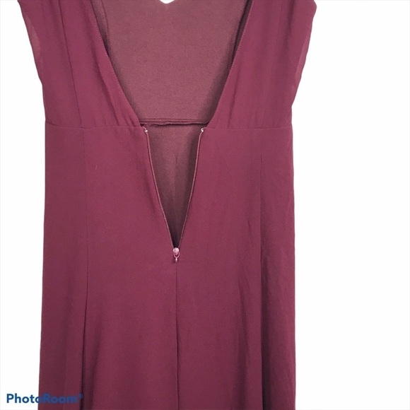 SMYM Jenn Maxi Dress in Merlot Chiffon nwot - Picture 9 of 14